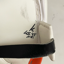 True HZRDUS PX4 - Ensemble complet de gardien de but Pro Stock d'occasion - Felix Sandstrom - (Blanc/Noir/Orange)