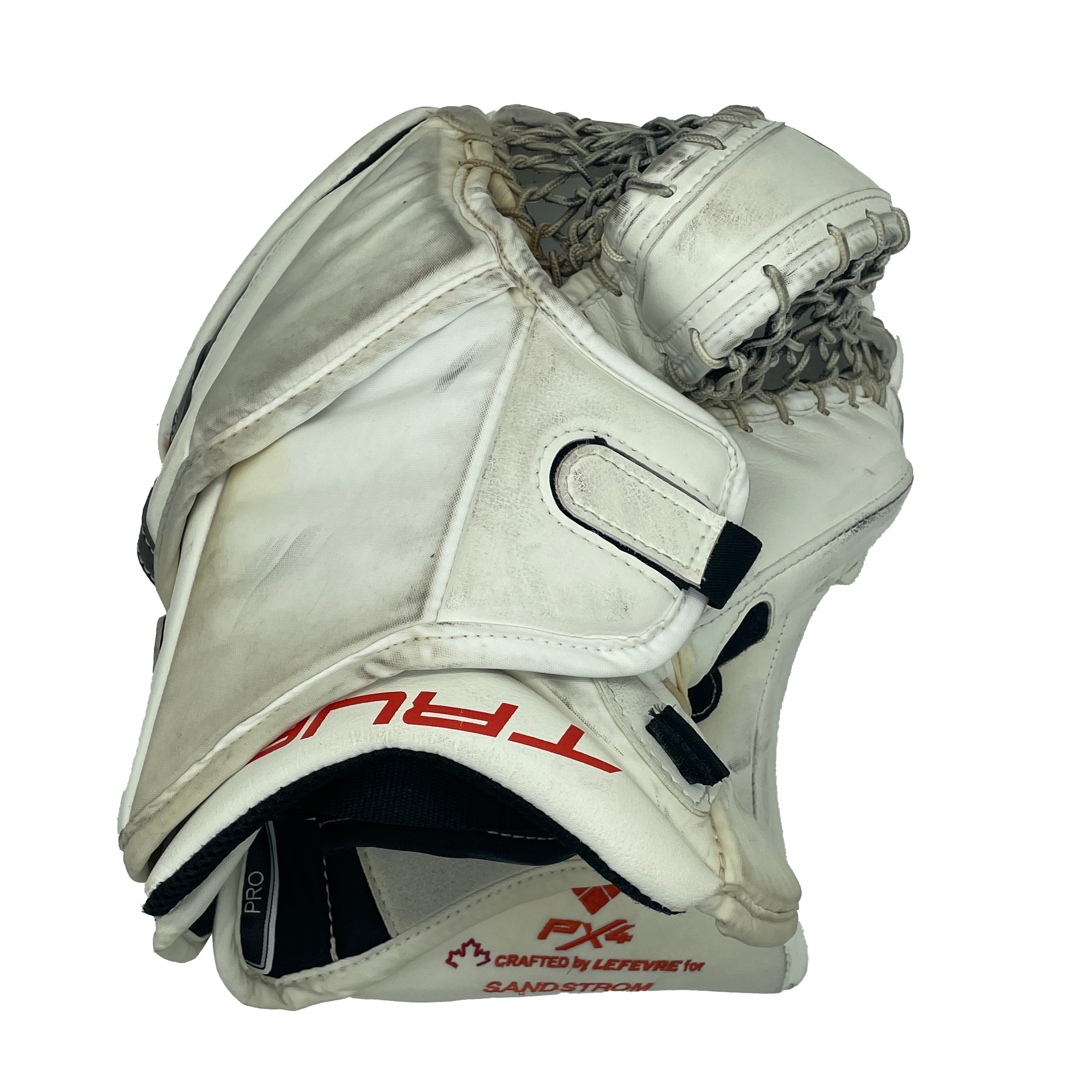 True HZRDUS PX4 - Ensemble complet de gardien de but Pro Stock d'occasion - Felix Sandstrom - (Blanc/Noir/Orange)