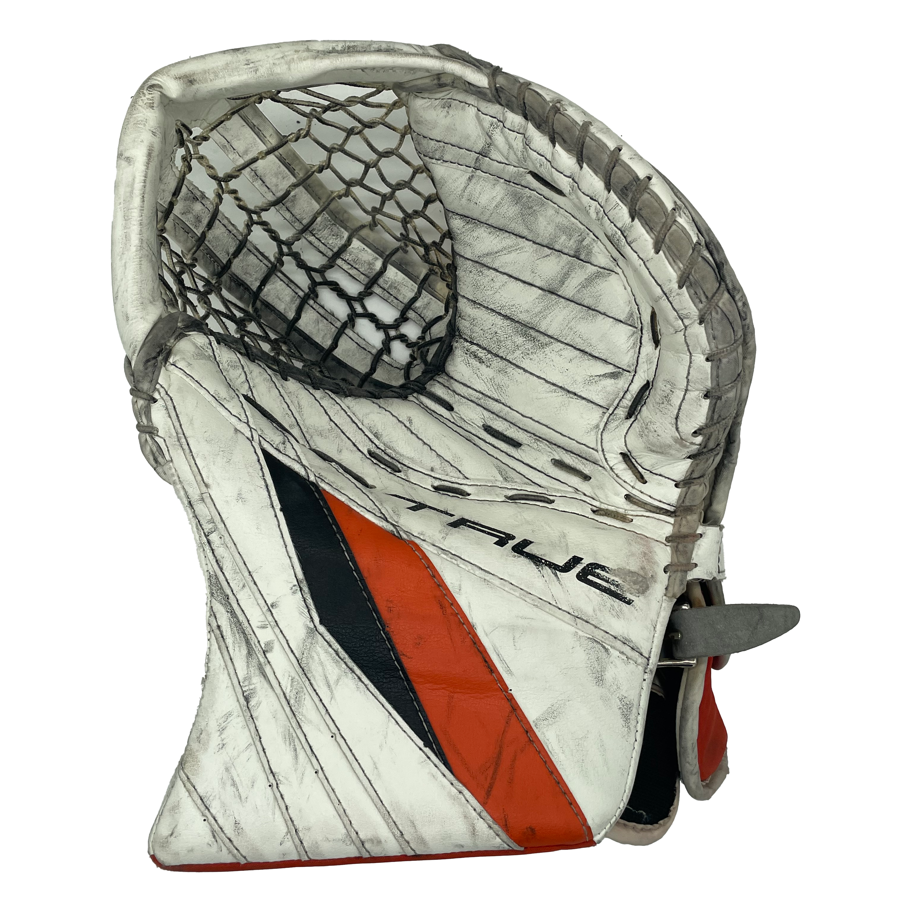 True L20.2 - Ensemble complet de protections de gardien de but Pro Stock d'occasion (blanc/noir/orange)