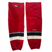ECHL - Chaussettes de hockey CCM d'occasion (rouge/bleu marine/blanc)
