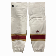 NCAA - Chaussettes de hockey Adidas d'occasion (blanc/marron/doré)