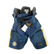 Bauer Nexus - Pantalon de hockey NCAA Pro Stock (bleu marine/jaune/blanc)