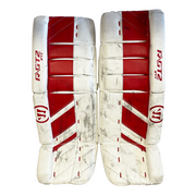 Warrior Ritual GT2 - Jambières de gardien intermédiaires d'occasion (blanc/rouge)