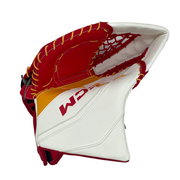 CCM Extreme Flex 6 - Nouveau gant de gardien droit Pro Stock (blanc/rouge/jaune)