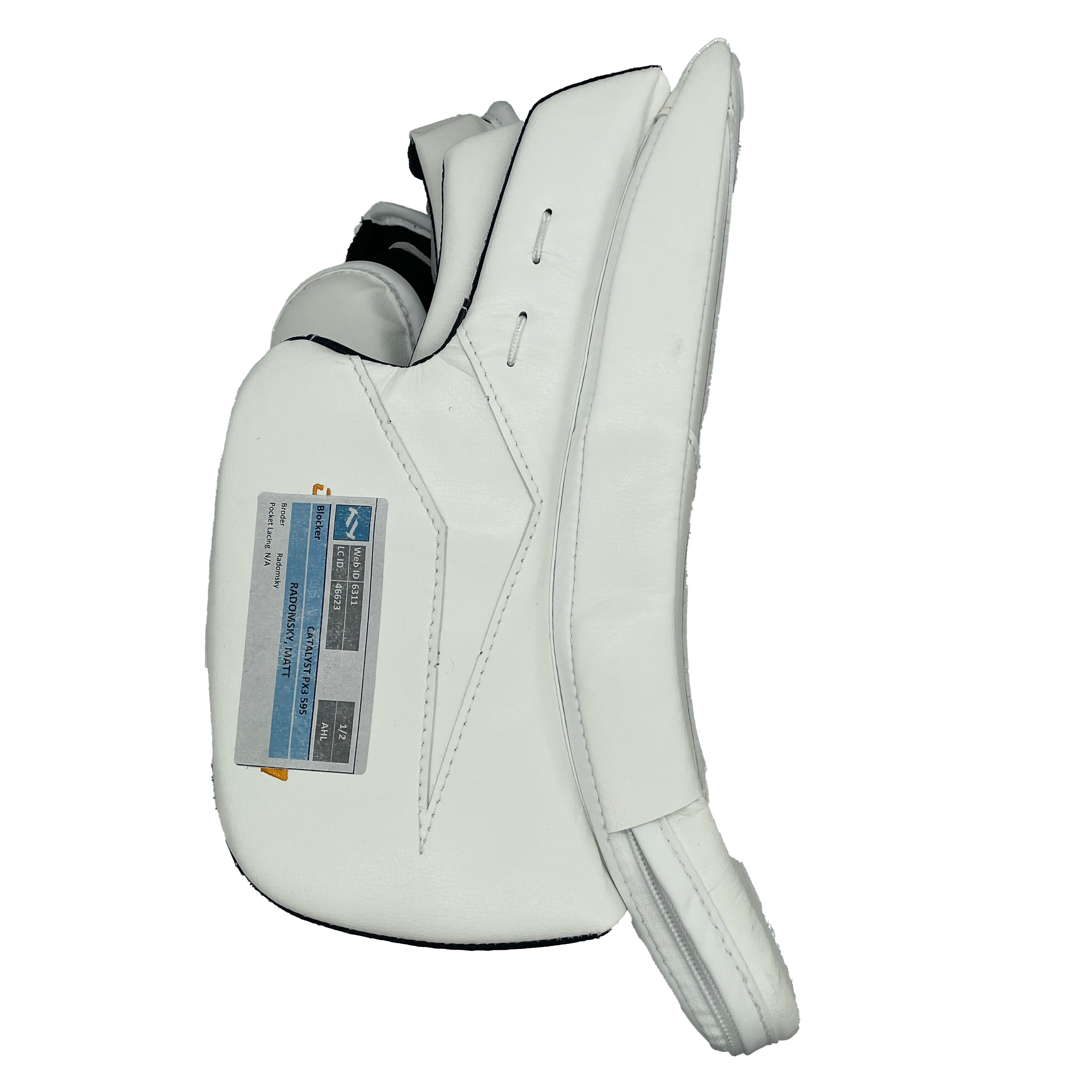 True Catalyst PX3 - Nouvel ensemble de gants de gardien Pro Stock (blanc/rouge/jaune)