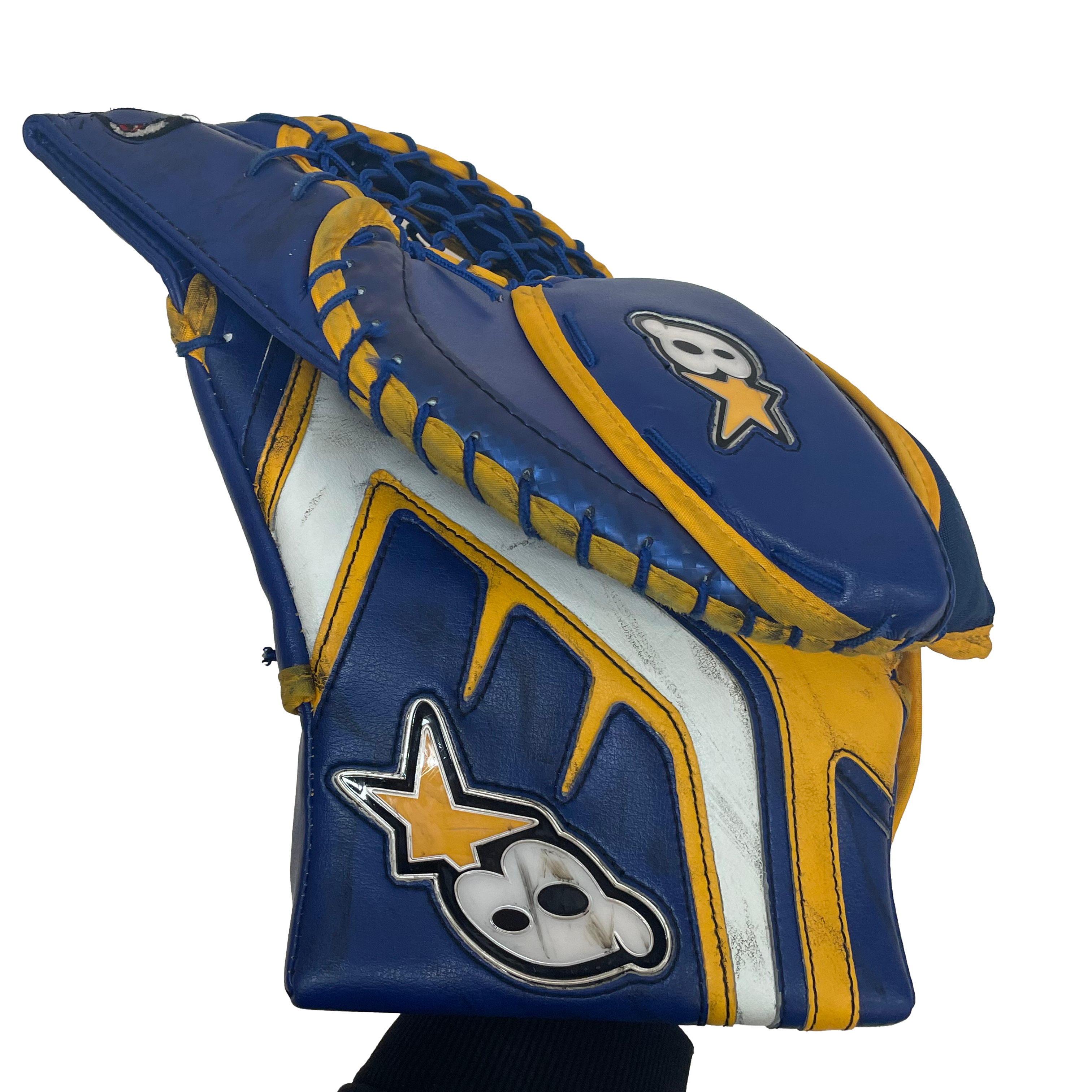 Brians Gnetik 4 - Ensemble complet de gardien de but senior Pro Stock d'occasion (bleu/jaune)