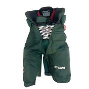 CCM HPWMP - Pantalon de hockey NCAA Pro Stock pour femme (vert/blanc)