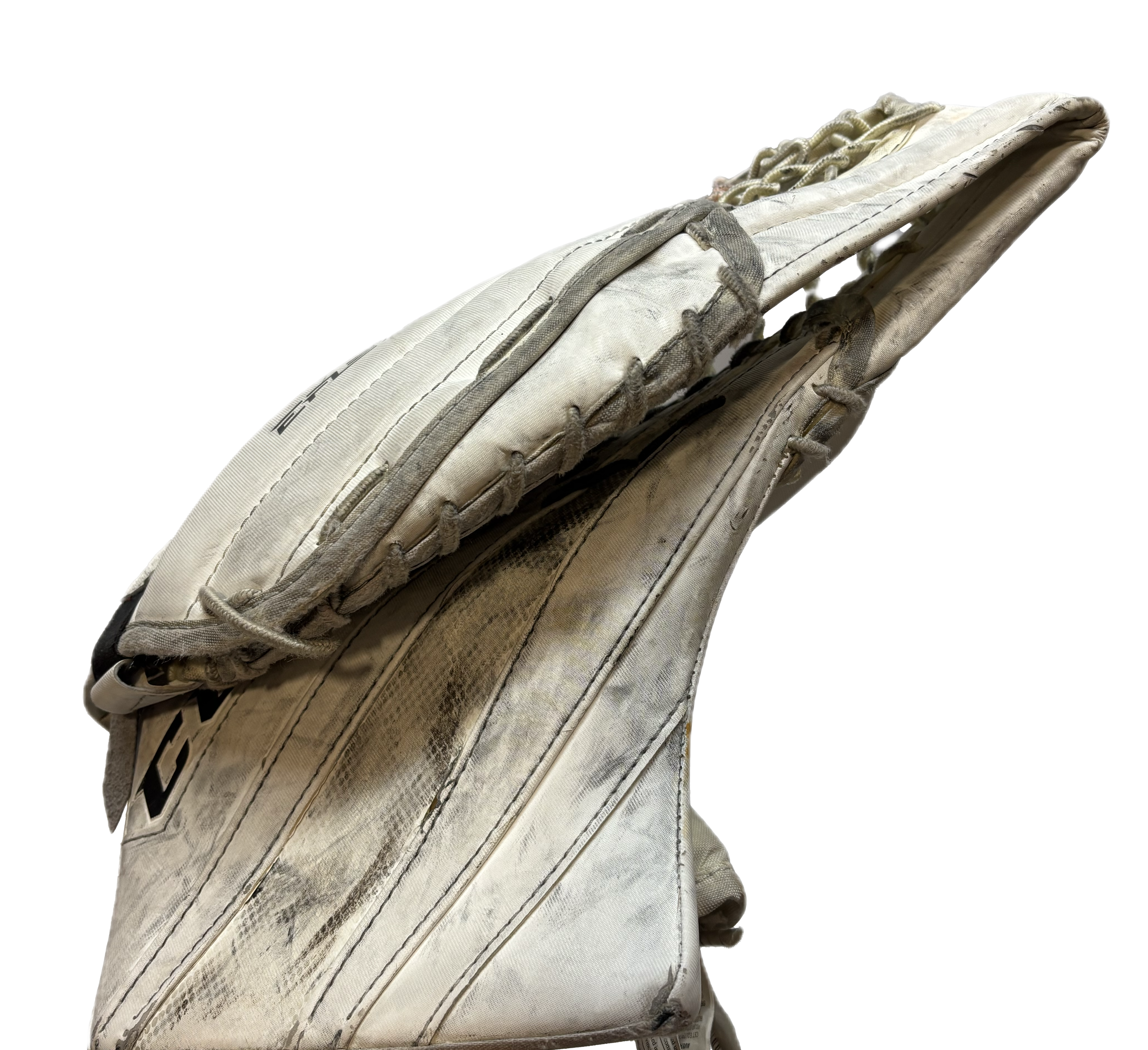 CCM Extreme Flex 5.5 - Used Full Right Junior Goalie Glove (White)