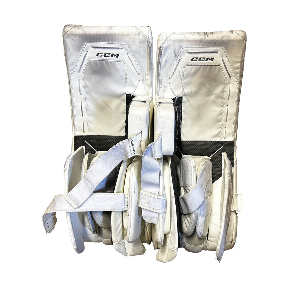 CCM Axis XF Pro - Used Pro Stock Goalie Pads (White/Navy)