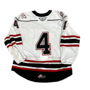 OHL - Owen Sound Attack Game Used Jersey (White/Black/Red)