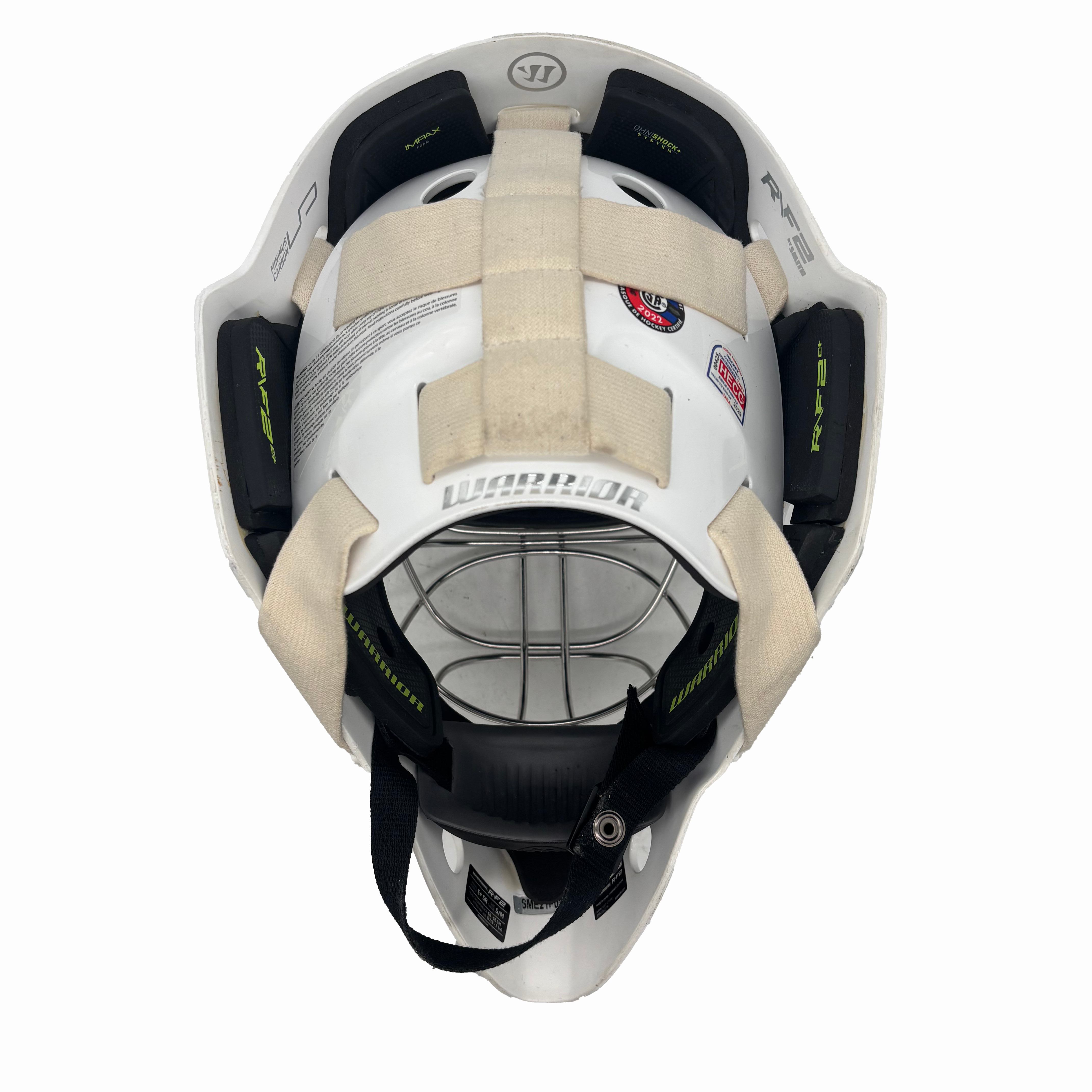 Warrior RF2 E3 - New Pro Stock Goalie Helmet (White)