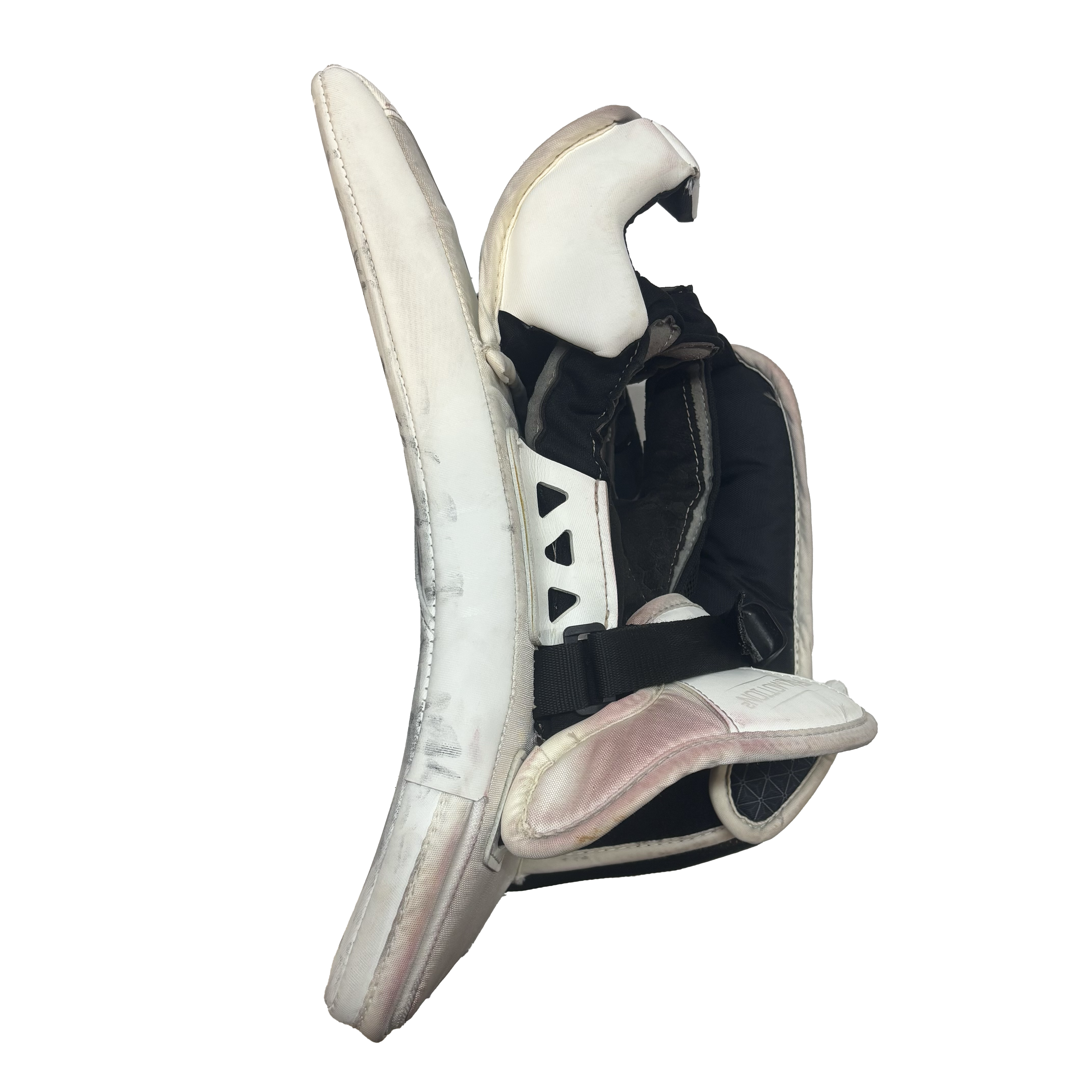 CCM Axis XF Pro - Used Pro Stock Goalie Blocker (White)