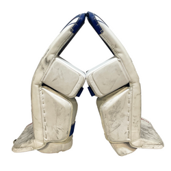 Bauer Vapor Hyperlite 2 - Ensemble de gardien de but complet Pro Stock Senior d'occasion (blanc/bleu/rouge)