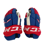 CCM HGTKXP - Gant de hockey d'occasion NHL Pro Stock - Canadiens de Montréal (bleu/blanc/rouge)