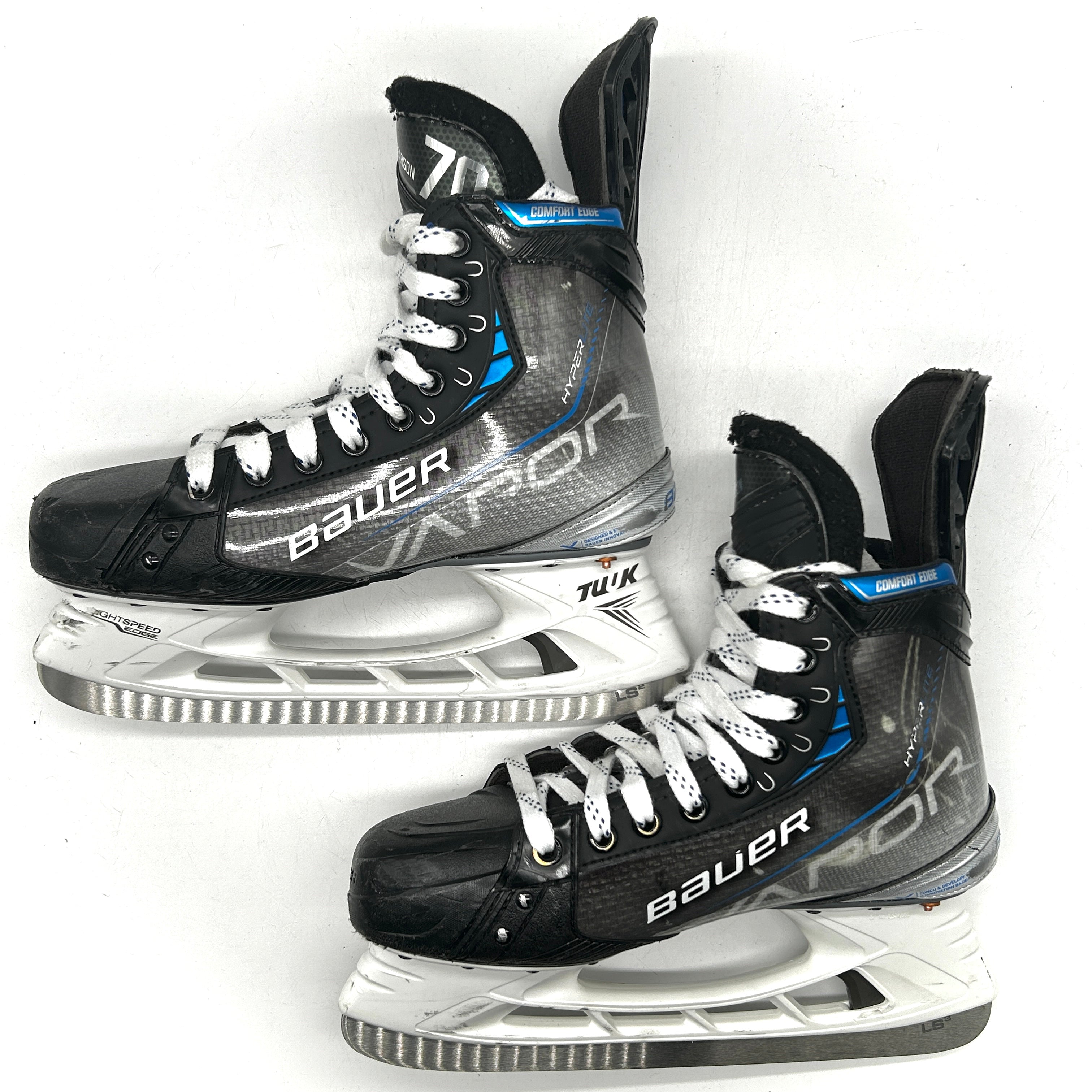 Bauer Vapor Hyperlite  - Used NHL Pro Stock Skates - Tanner Pearson - Size 7.5