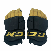 CCM HGTKPP - Gant de hockey d'occasion NHL Pro Stock - Golden Knights de Vegas (noir/or)