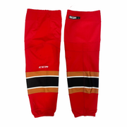 WHL - Chaussettes de hockey CCM d'occasion (rouge/noir/beige)
