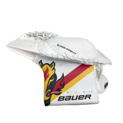 Bauer Vapor Hyperlite 2 - Gant de gardien de but NHL Pro Stock - Dan Vladar (blanc/rouge/jaune)