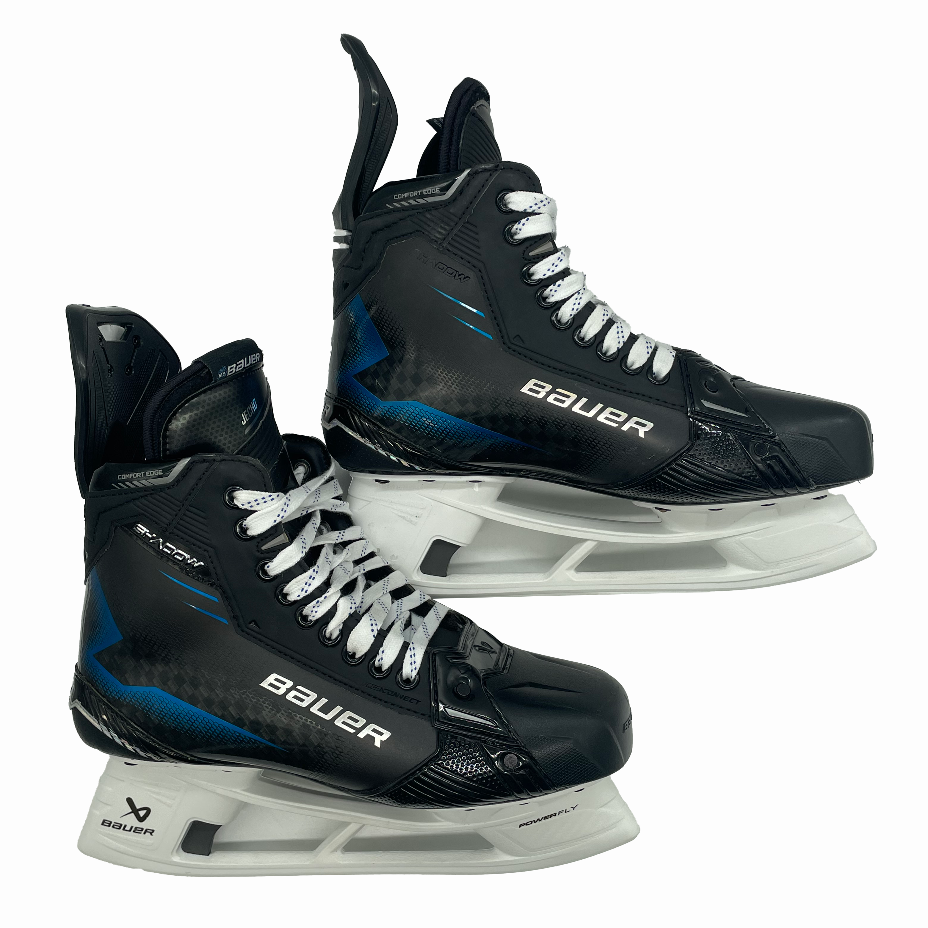 Bauer Supreme Shadow - Pro Stock Hockey Skates - Size 10E (Blue)