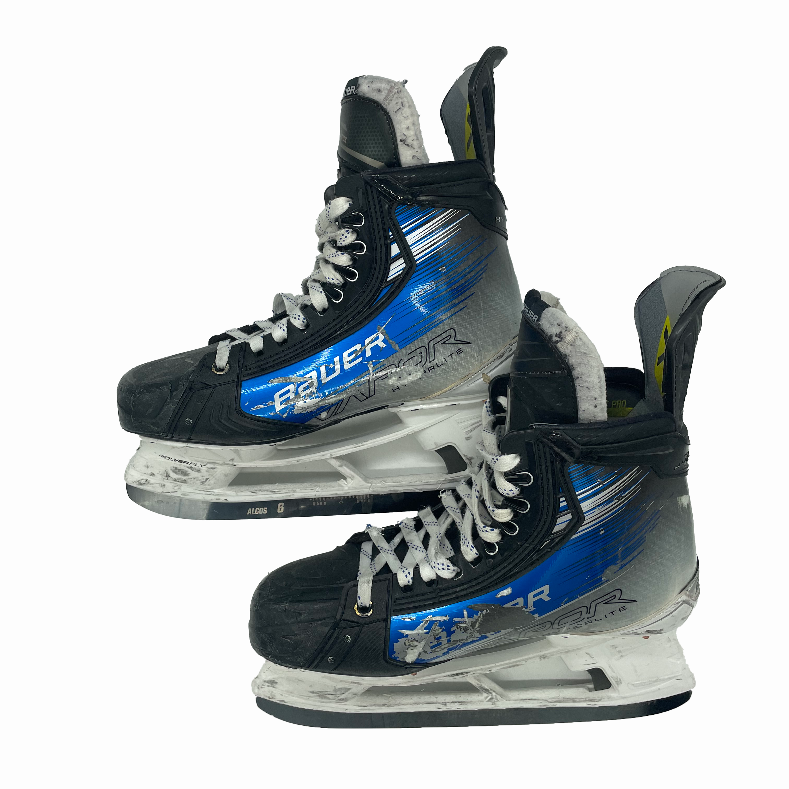 Bauer Vapor Hyperlite 2 - Used Pro Stock Hockey Skate - Size 9D (Blue)