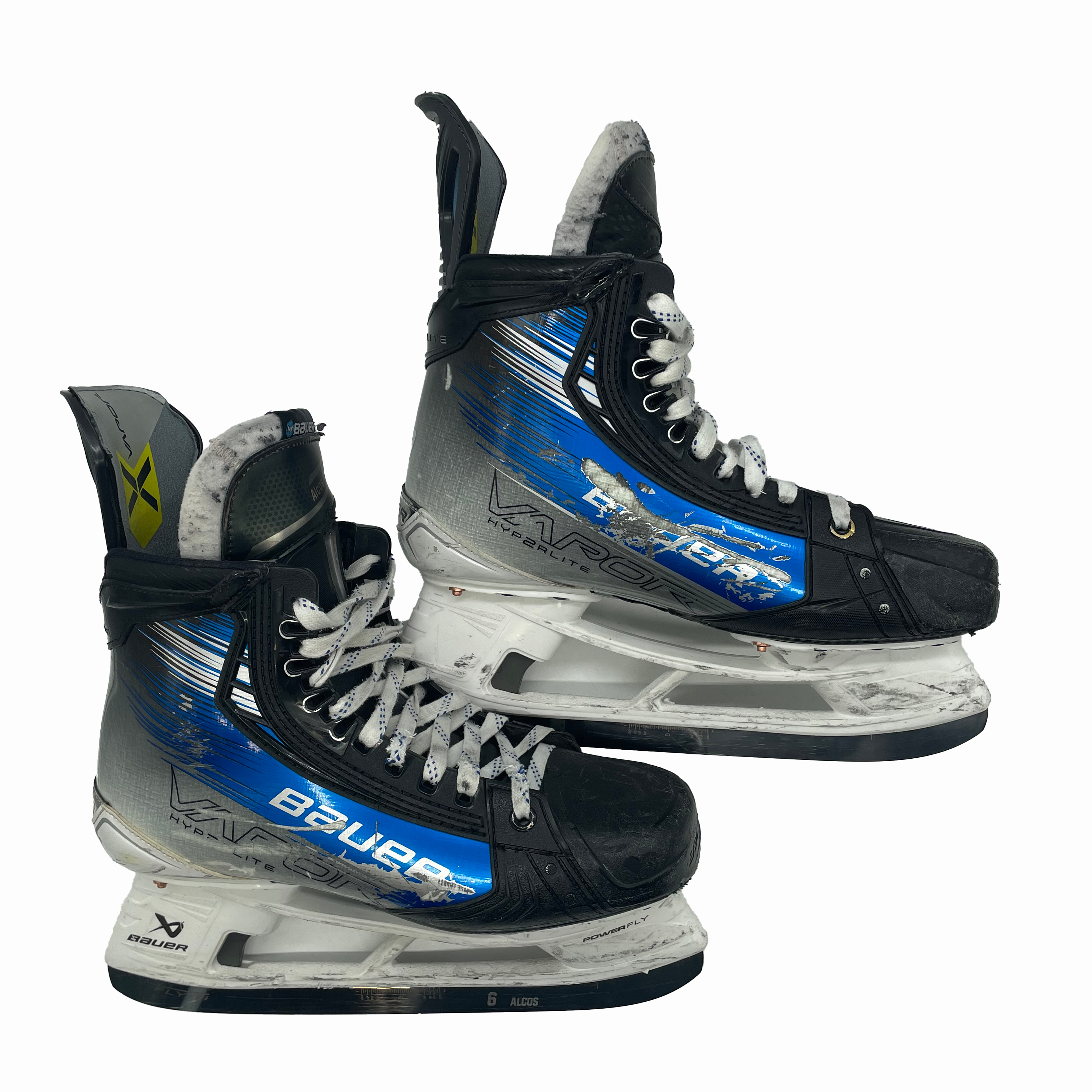 Bauer Vapor Hyperlite 2 - Used Pro Stock Hockey Skate - Size 9D (Blue)