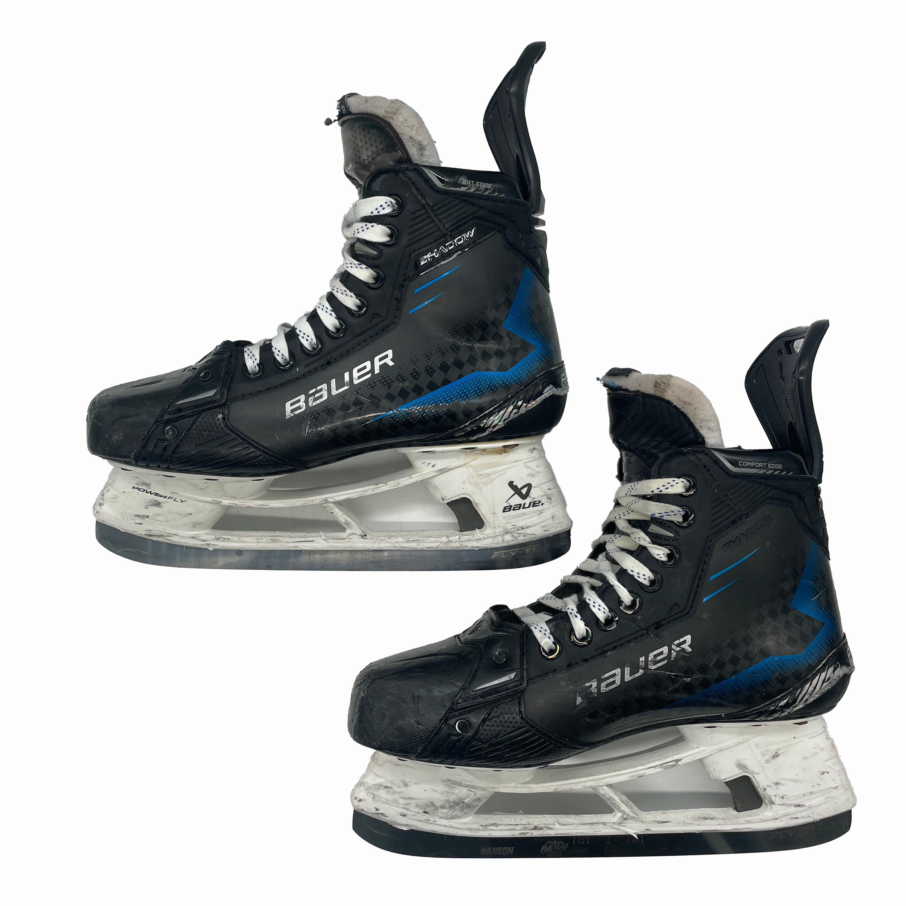 Bauer Supreme Shadow - Used Pro Stock Hockey Skates - Size 8.5E (Blue)