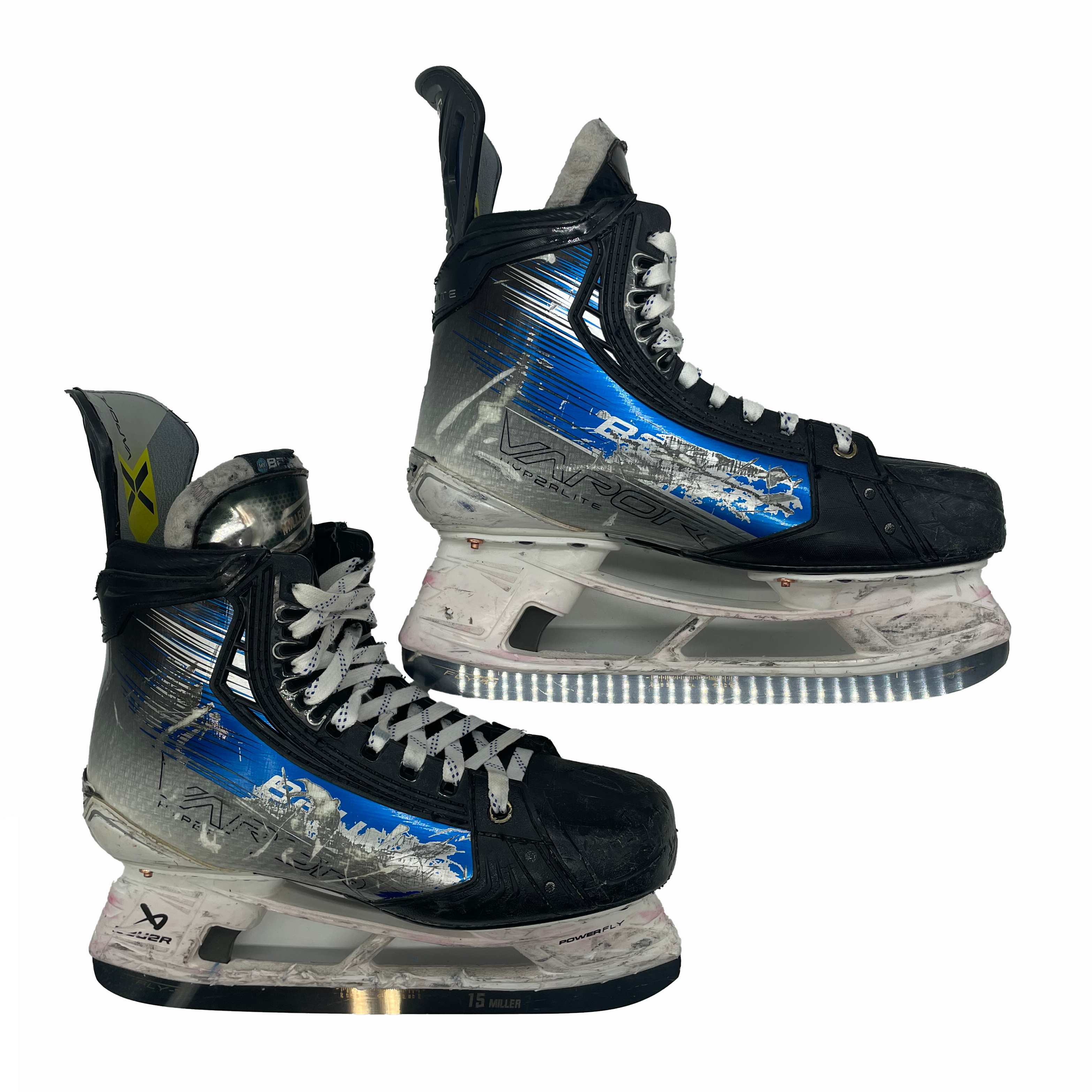 Bauer Vapor Hyperlite 2 - Used Pro Stock Hockey Skate - Size 9.5D (Blue)