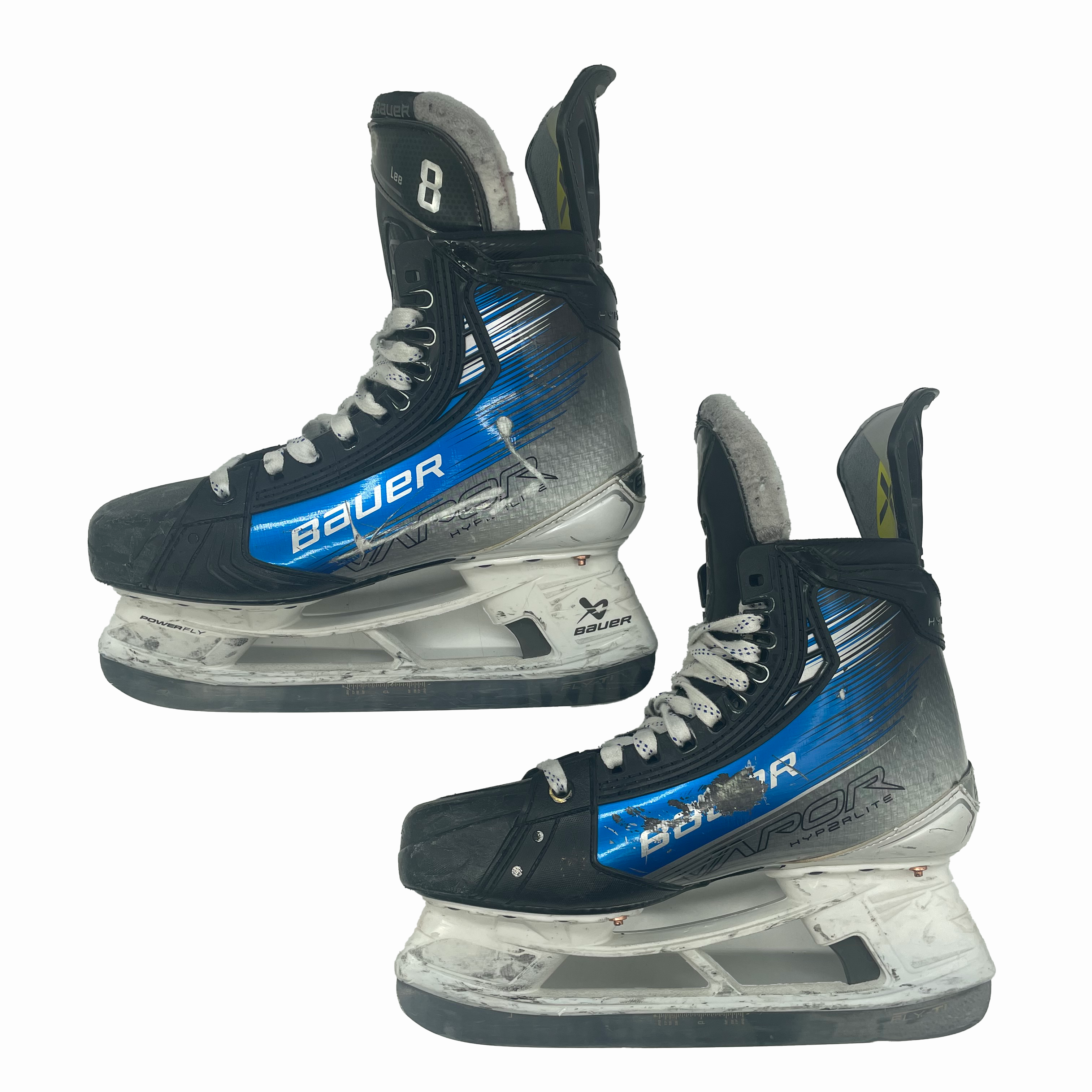 Bauer Vapor Hyperlite 2 - Used Pro Stock Hockey Skate - Size 7D (Blue)