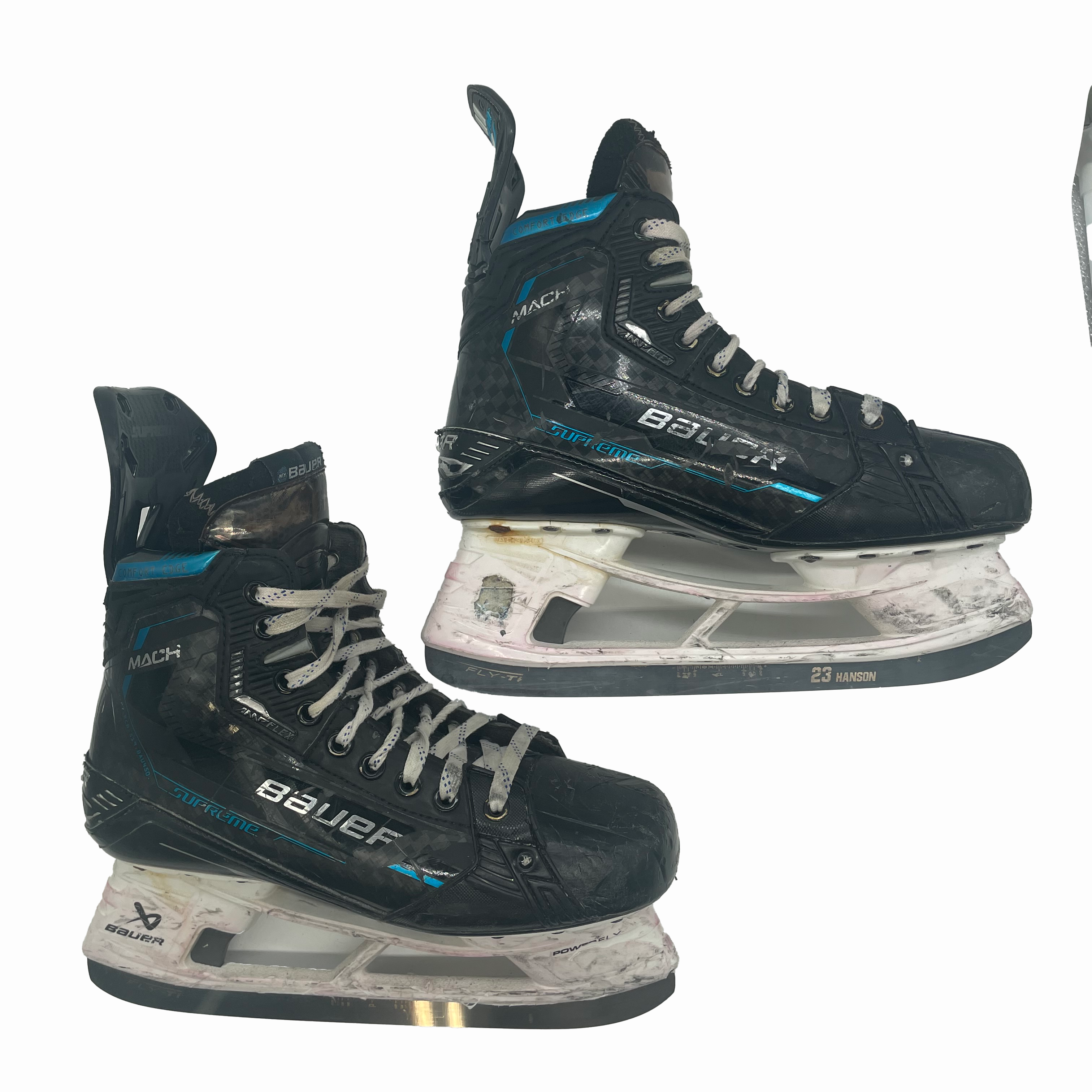 Bauer Supreme Mach - Used Pro Stock Hockey Skate - Size 8E (Royal Blue)