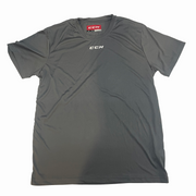 T-shirt d'entraînement à manches courtes CCM pour homme (gris)