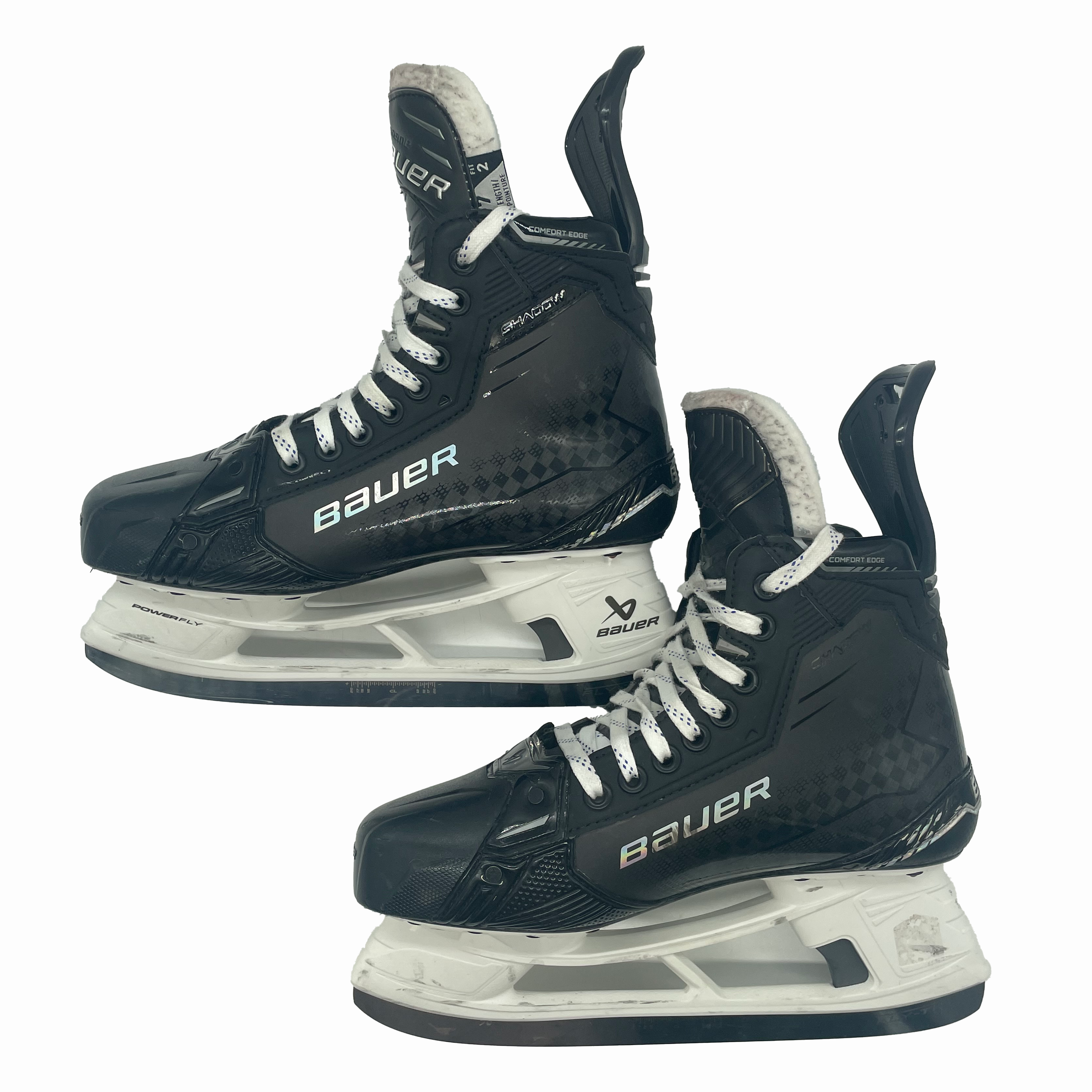 Bauer Supreme Shadow - Used Pro Stock Hockey Skates - Size 7 Fit 2 (Blue)