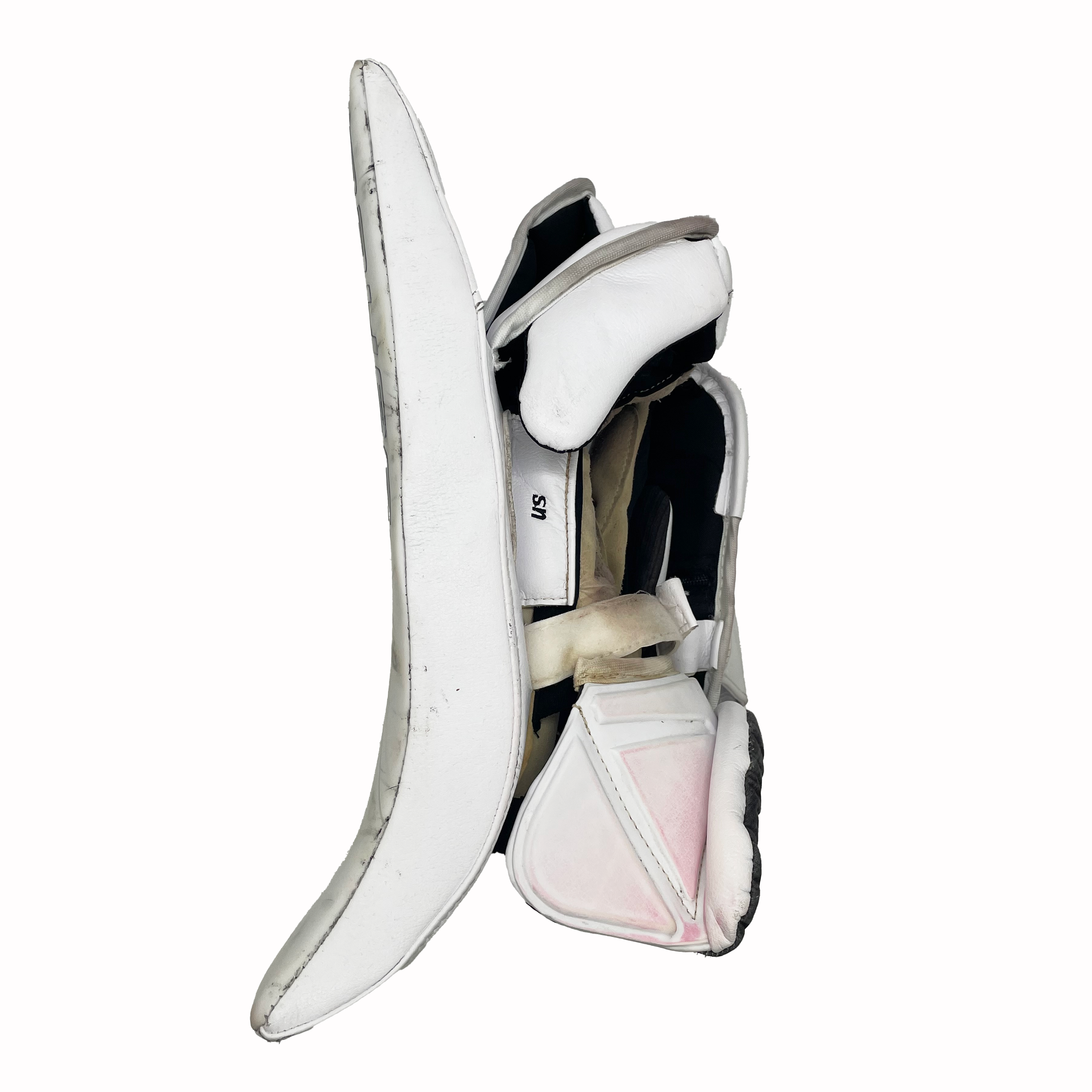 Bauer Supreme Shadow - Used Pro Stock Goalie Blocker (White)