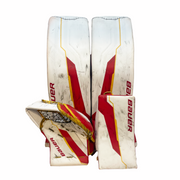 Bauer Supreme Shadow - Ensemble complet de gardien de but Pro Stock d'occasion (blanc/rouge/jaune)