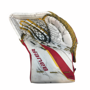 Bauer Supreme Shadow - Gant de gardien de but Pro Stock d'occasion (blanc/rouge/jaune)