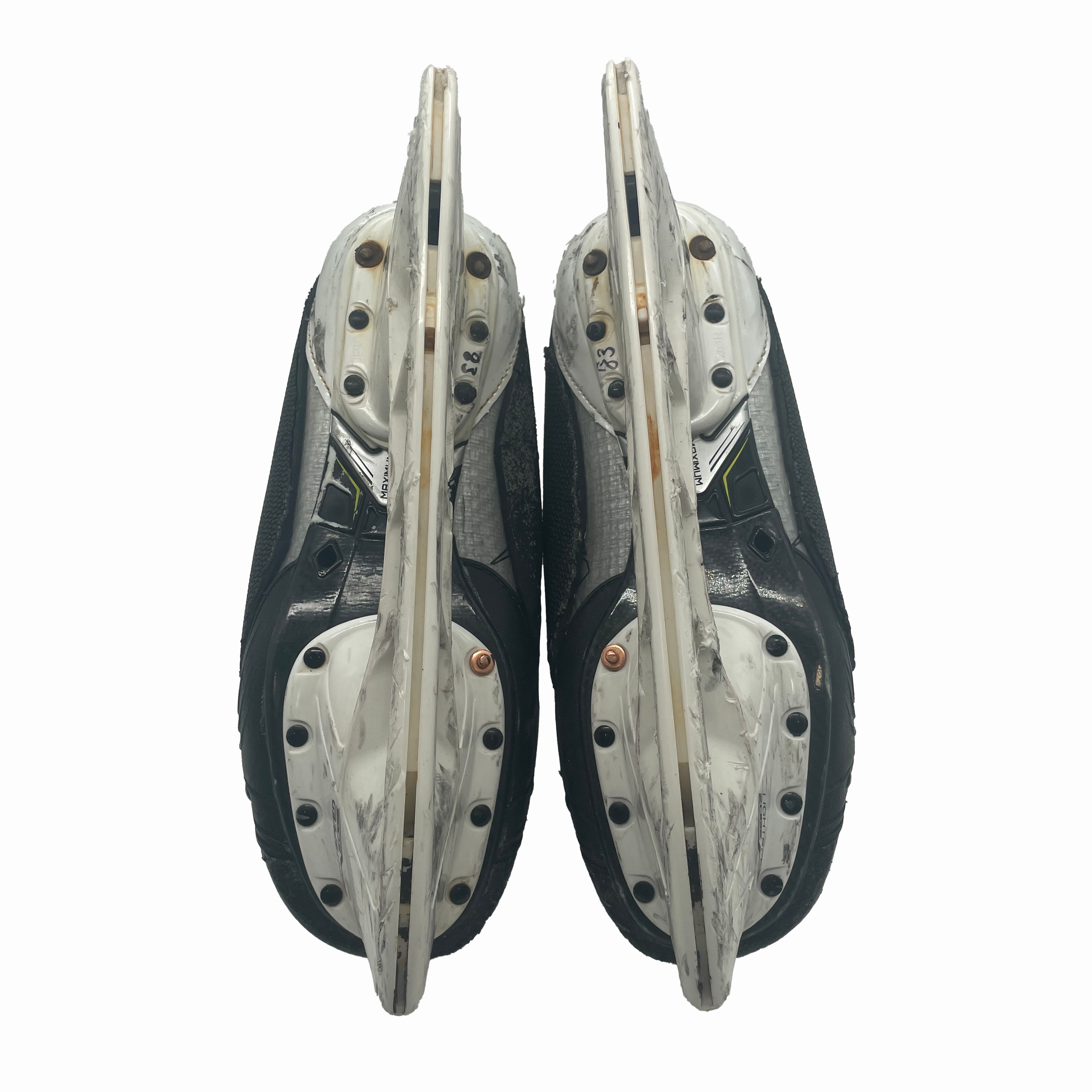 Bauer Vapor Hyperlite 2 - Used Pro Stock Hockey Skates with Shot Blockers - Size 7E