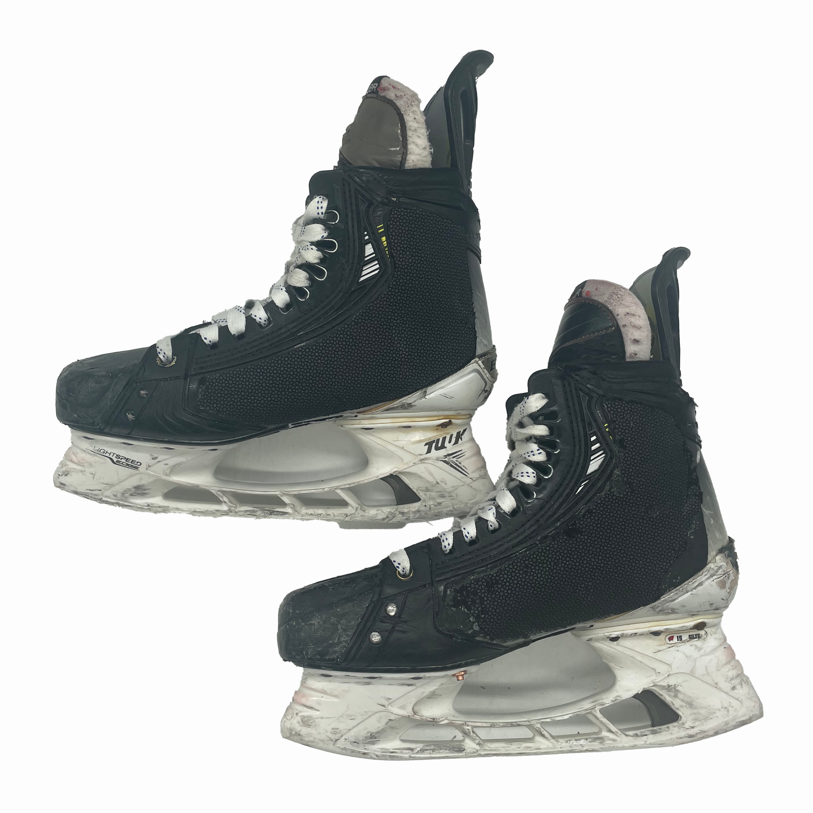 Bauer Vapor Hyperlite 2 - Used Pro Stock Hockey Skates with Shot Blockers - Size 7E