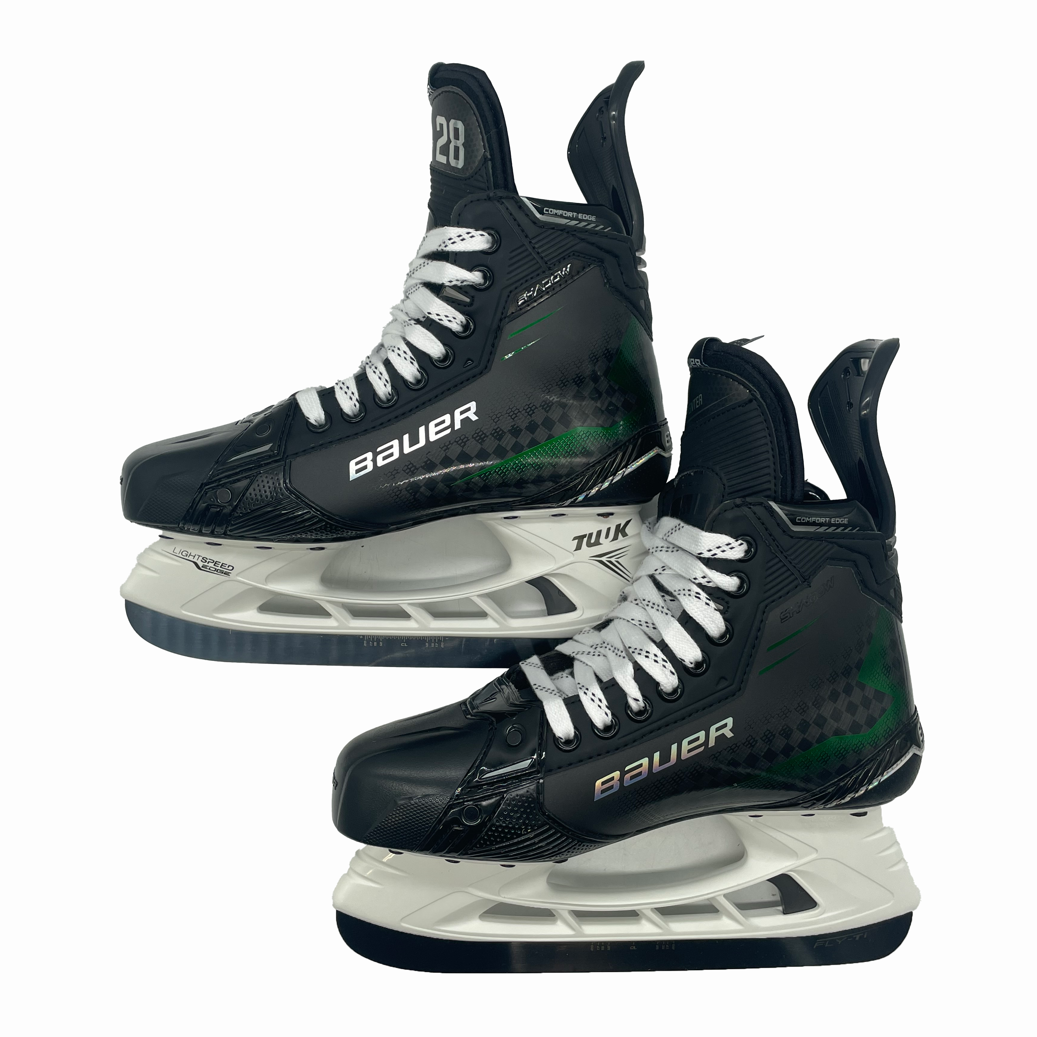 Bauer Supreme Shadow - Pro Stock Hockey Skates - Size 7D (Green)