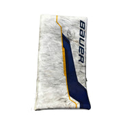 Bauer Supreme Shadow - Used Pro Stock Goalie Blocker (White/Blue/Yellow)