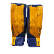 Bauer Supreme Mach - Used Pro Stock Goalie Pads (Yellow/Blue)