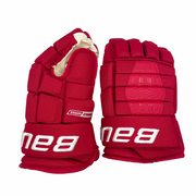 Bauer Pro Series - Gants de hockey NCAA Pro Stock (rouges)