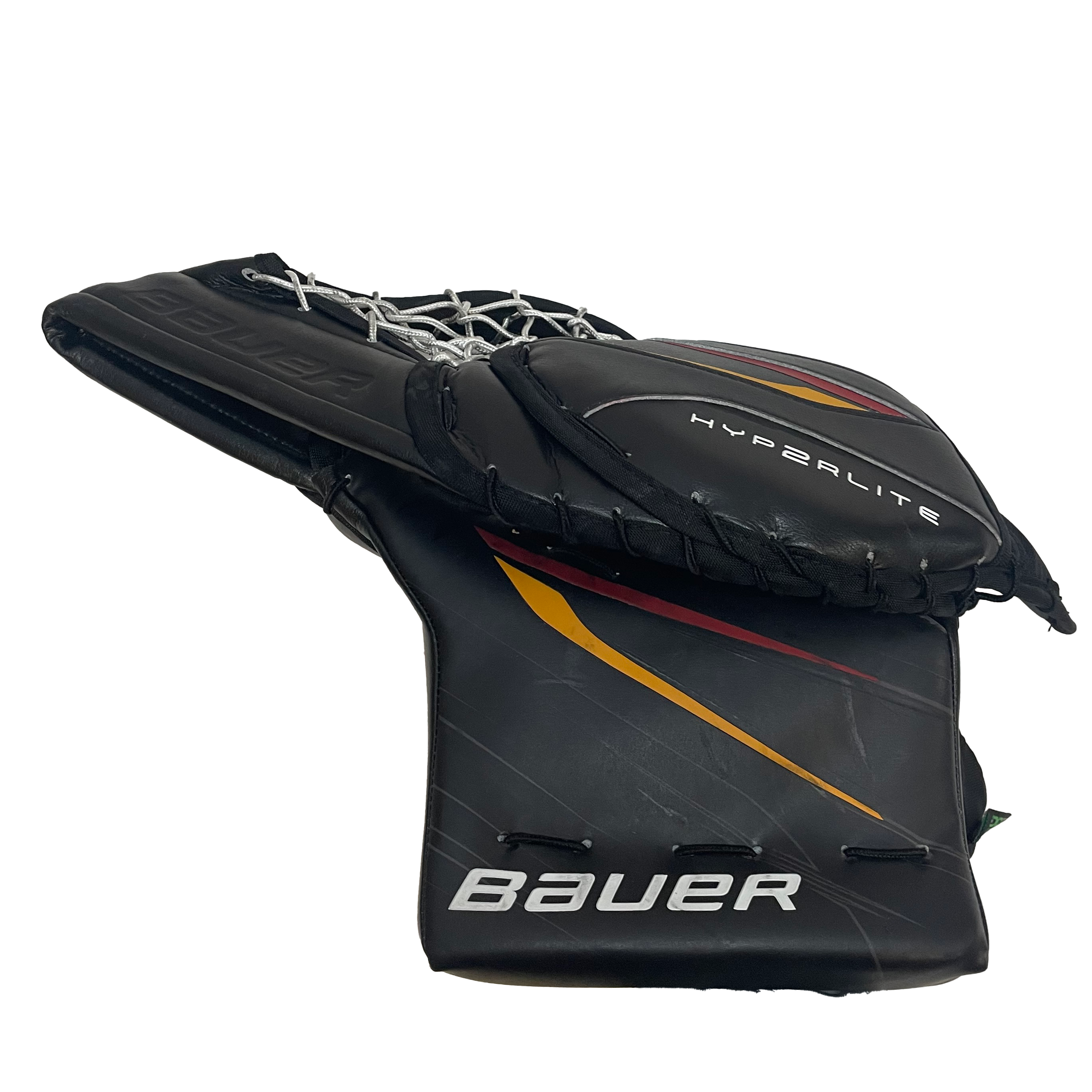 Bauer Vapor Hyperlite 2 - Used Pro Stock Goalie Full Set (Black/Yellow/Red)