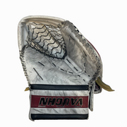 Vaughn Velocity V9 - Used Pro Stock Goalie Glove (White/Maroon/Black)