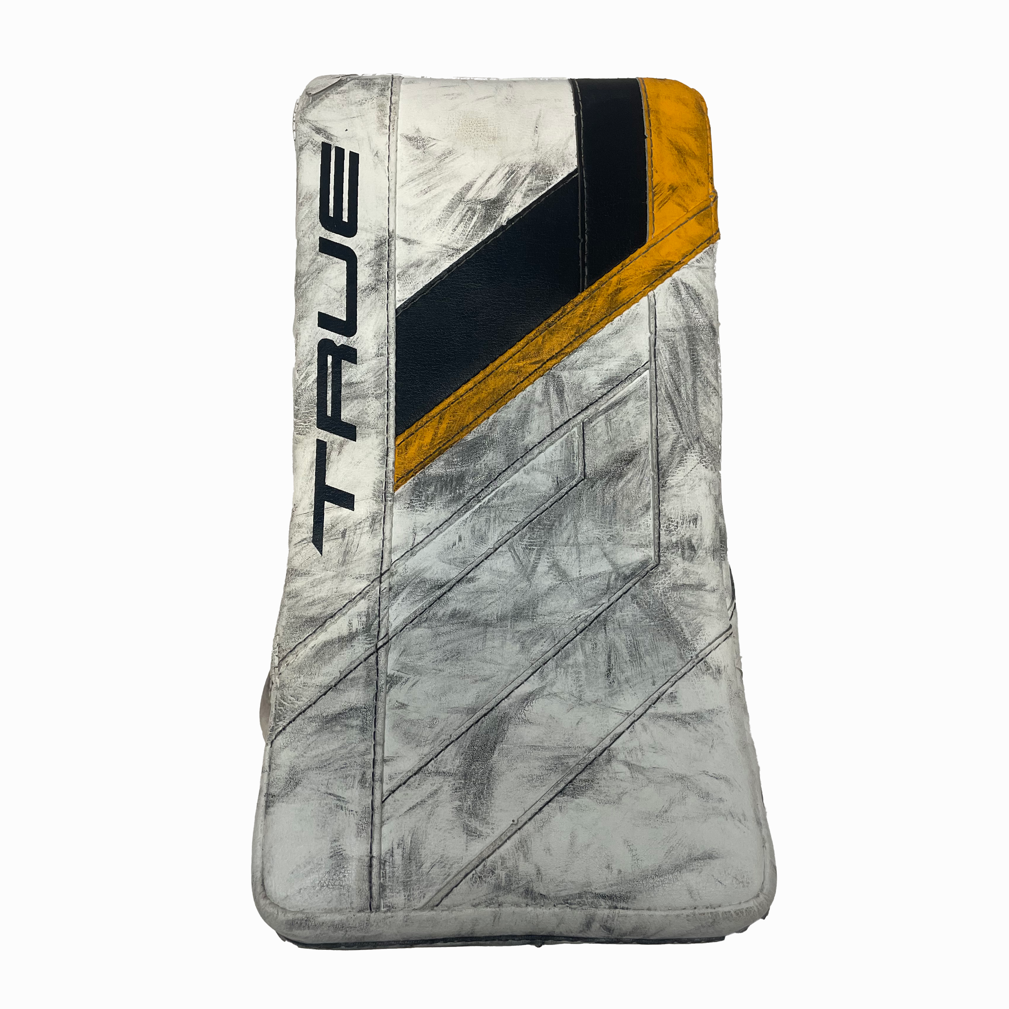 TRUE Hzrdus PX4 - Used Full Right Pro Stock Goalie Full Set (White/Yellow/Black)