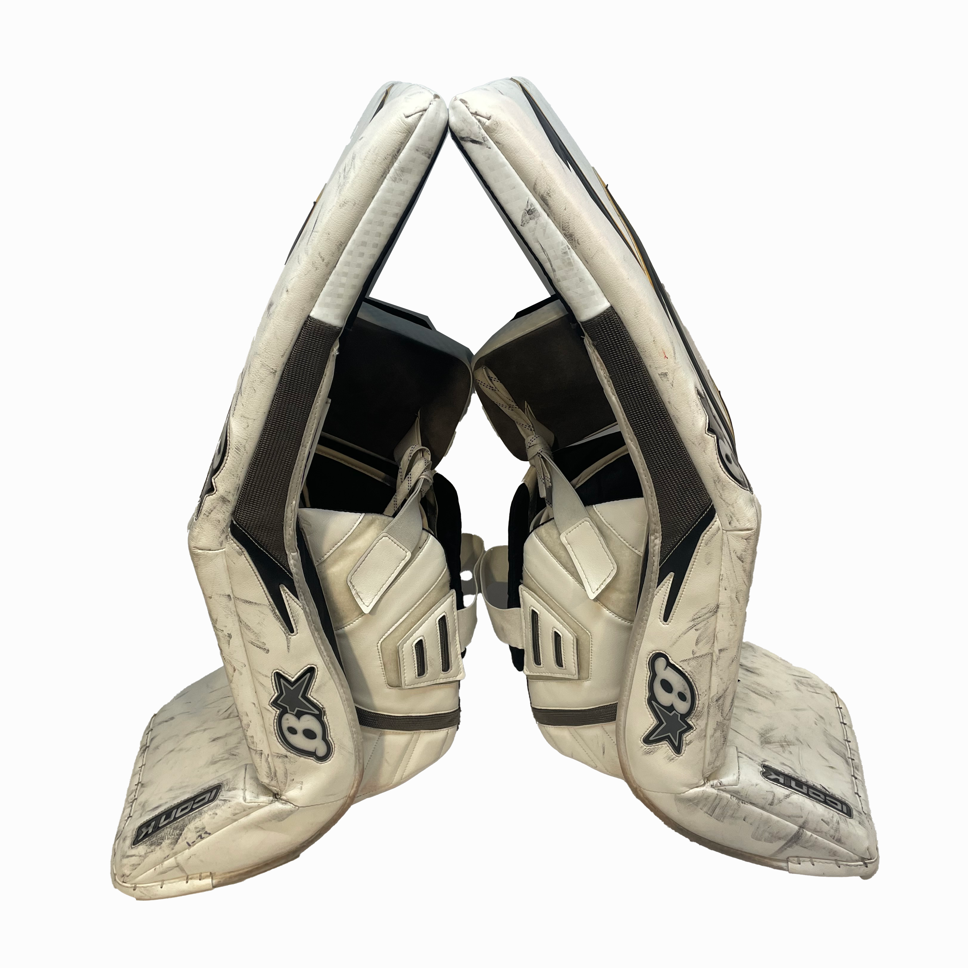 Brians Ico1k - Used Pro Stock Goalie Full Set (White/Black/Yellow)