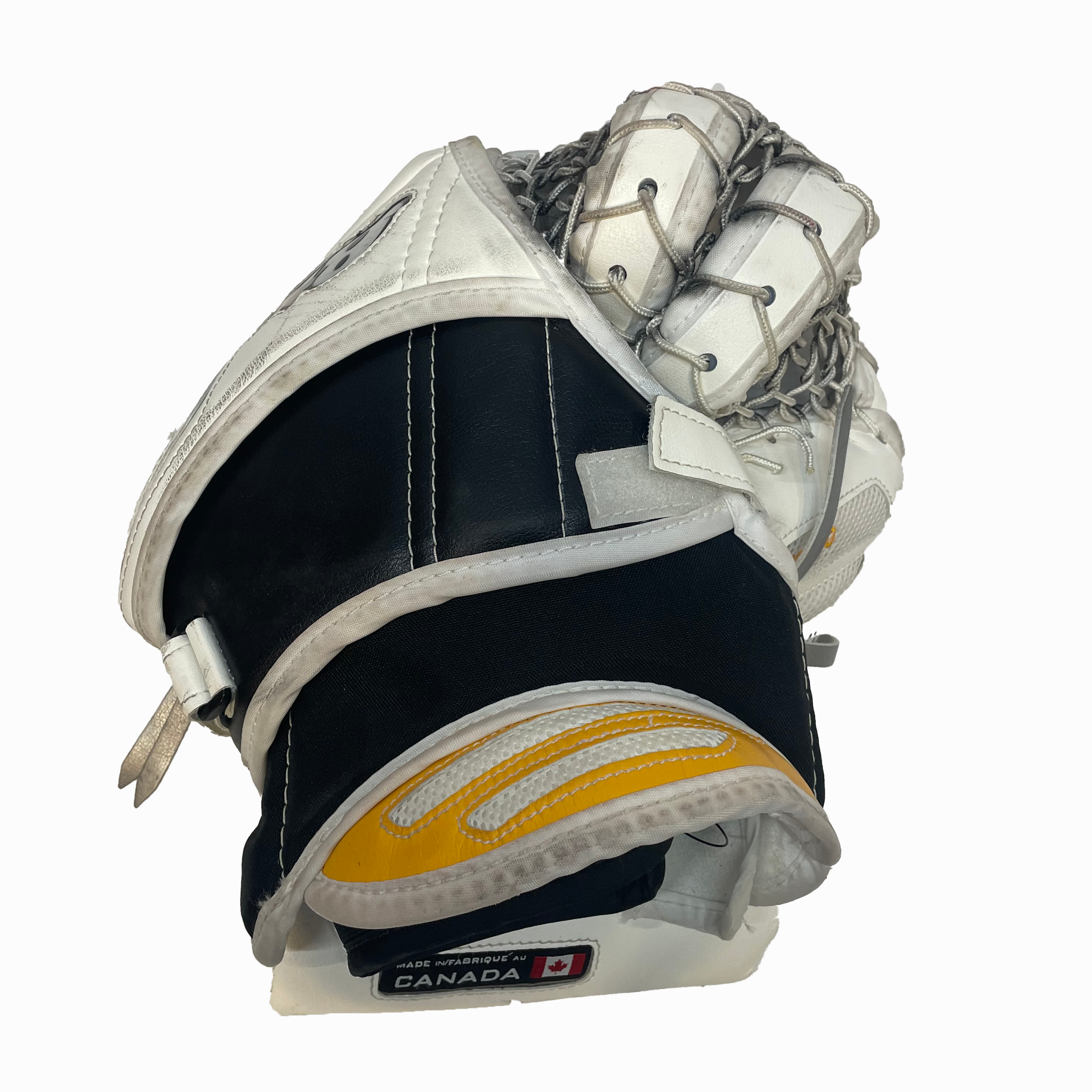 Brians Ico1k - Used Pro Stock Goalie Full Set (White/Black/Yellow)