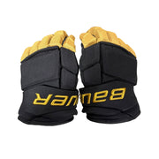 Bauer Supreme Ultrasonic - NHL Pro Stock Hockey Gloves - Jack Eichel (Black/Gold)