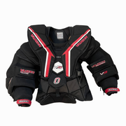 Vaughn Velocity V9 Pro Carbon  - Used Pro Stock Goalie Chest Protector (Black/Red/White)