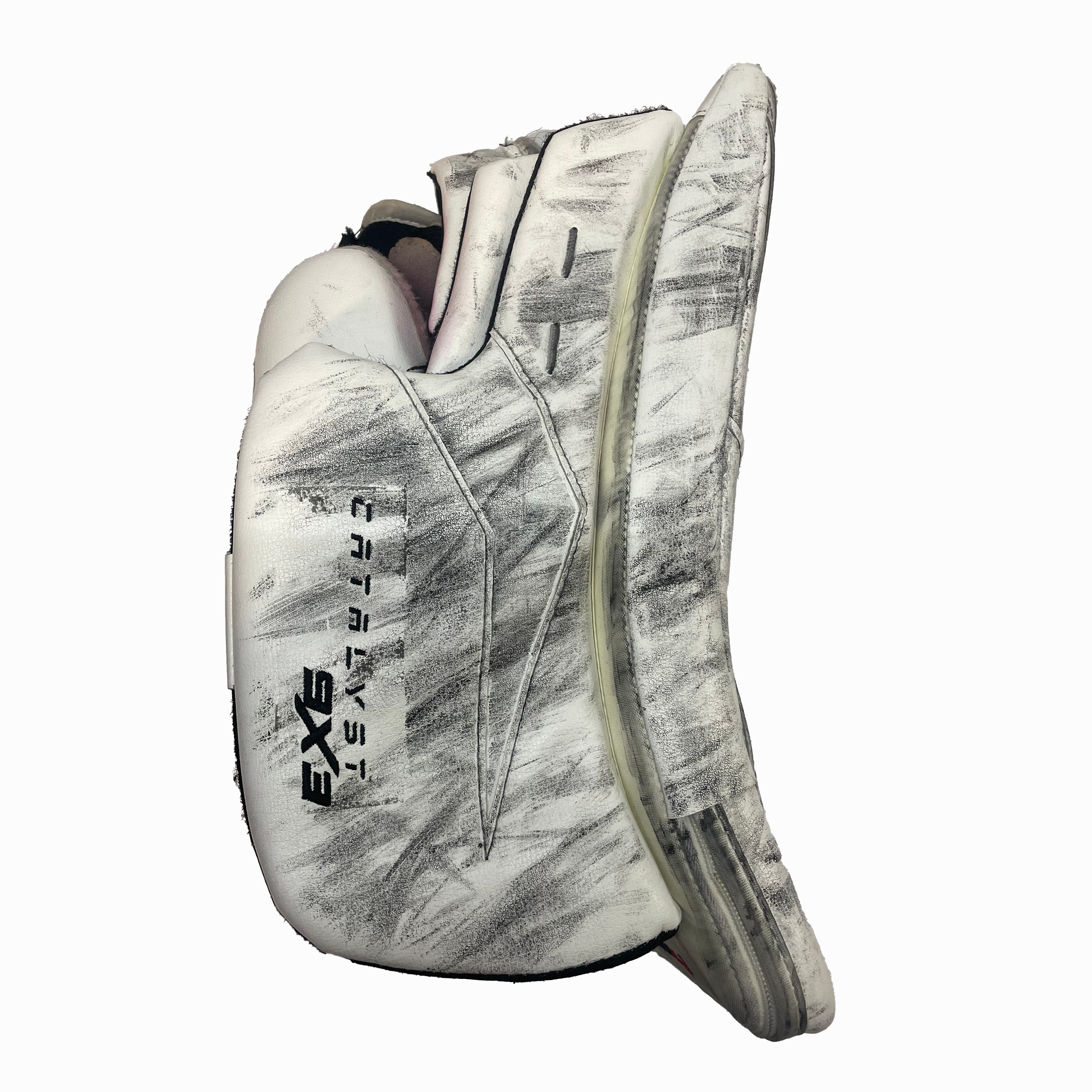 True Catalyst 9x3 - Used Pro Stock NCAA Goalie Blocker (White)