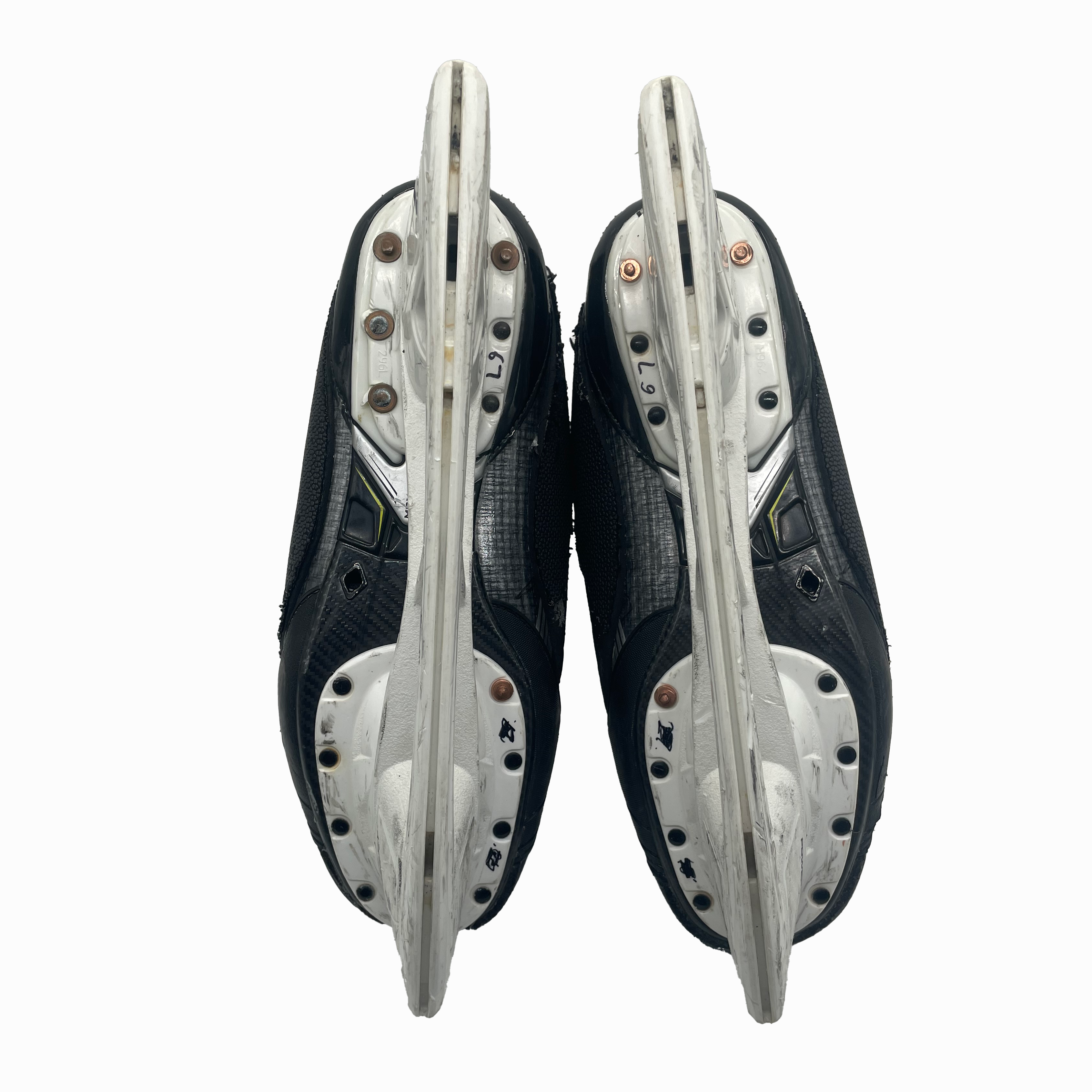 Bauer Vapor Hyperlite 2 - Used Pro Stock Skates with Shot Blockers - Size 10EE