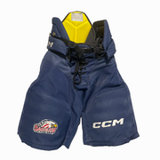 CCM HPTK - Pantalon de hockey OHL Pro Stock d'occasion (bleu marine)